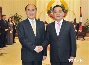 NA Chairman meets with Lao PM in Vientiane - ảnh 1